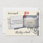 geverfde postvak Waterverf bewegende aankondiging (Voorkant)