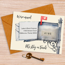 geverfde postvak Waterverf bewegende aankondiging