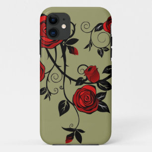 Geverfde Rozen iPhone 11 Hoesje