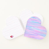 geverfde staven met roze Paars turquoise Notitieboek (Binnen)