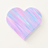 geverfde staven met roze Paars turquoise Notitieboek (Achterkant)