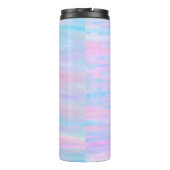 geverfde staven met roze Paars turquoise Thermosbeker (Achterkant)