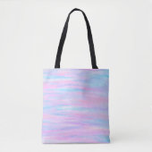 geverfde staven met roze Paars turquoise Tote Bag (Voorkant)