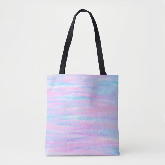 geverfde staven met roze Paars turquoise Tote Bag (Voorkant)