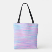 geverfde staven met roze Paars turquoise Tote Bag (Achterkant)