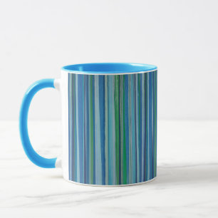 geverfde stripe wandfoto mok