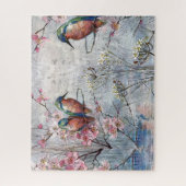  geverfde tandbaarzen en bloemen legpuzzel (Verticaal)