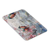  geverfde tandbaarzen en bloemen magneet (Rechterzijde)