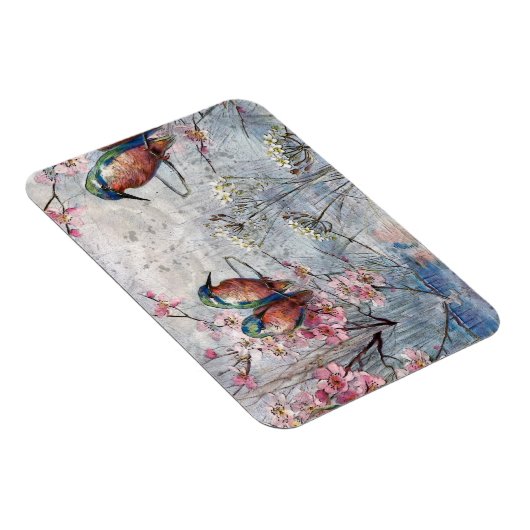  geverfde tandbaarzen en bloemen magneet (Rechterzijde)