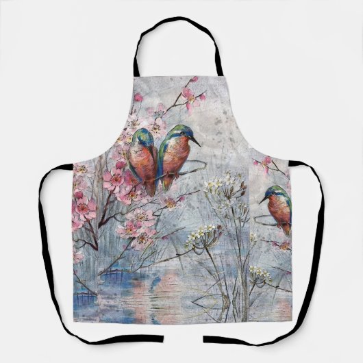  geverfde tandbaarzen en bloemen schort (Voorkant)