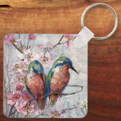  geverfde tandbaarzen en bloemen sleutelhanger (Achterkant)