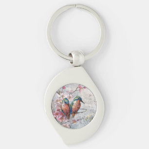 geverfde tandbaarzen en bloemen Sleutelhanger