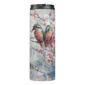 geverfde tandbaarzen en bloemen thermosbeker (Achterkant)