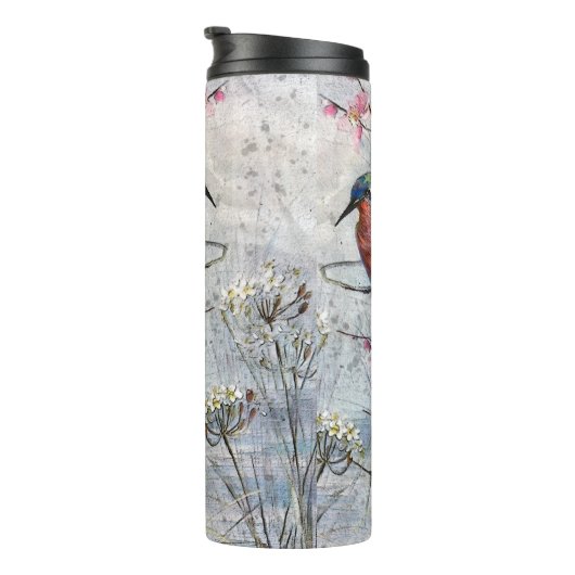 geverfde tandbaarzen en bloemen thermosbeker (Geroteerd rechts)