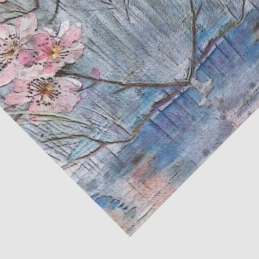 geverfde tandbaarzen en bloemen tissuepapier (Detail)