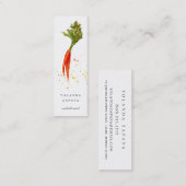 Geverfde wortelen mini-Visitekaartjes Mini Visitekaartje (Voorkant / Achterkant)
