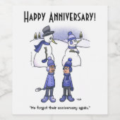 Gevergeet Jubileum Wijn Labels Wijn Etiket (Enkel label)