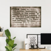Gevergeten betekenissen - Vrede Poster (Thuiskantoor)