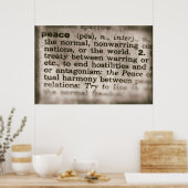 Gevergeten betekenissen - Vrede Poster (Keuken)