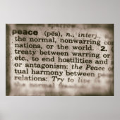 Gevergeten betekenissen - Vrede Poster (Voorkant)