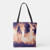 Gevergeten Native American Warriors Uit het versch Tote Bag (Achterkant)