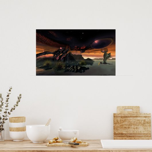 Gevergeten tijden poster (Keuken)