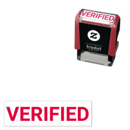 Geverifieerd documentenstempel  zelfinktende stempel