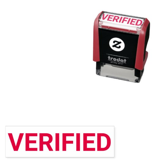 Geverifieerd documentenstempel  zelfinktende stempel (In situ)
