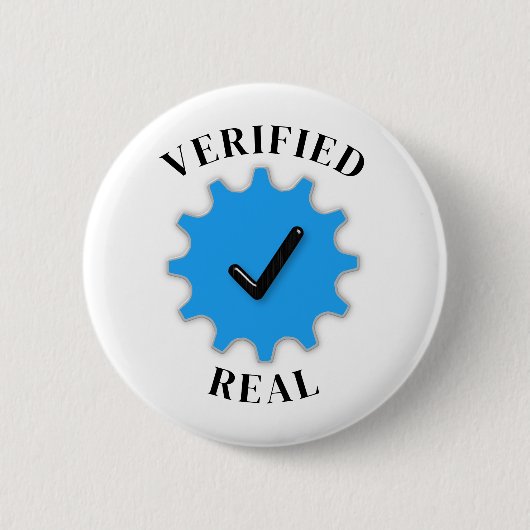 Geverifieerd Echt Ronde Button 5,7 Cm (Voorkant)