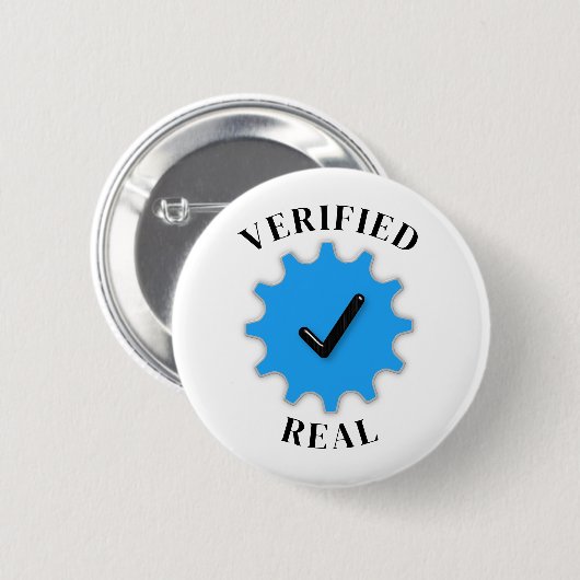 Geverifieerd onroerend goed ronde button 5,7 cm (Voorkant /achterkant)