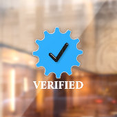 Geverifieerde Real Window Cling Raamsticker (Vel 2)