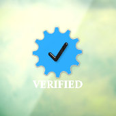 Geverifieerde Real Window Cling Raamsticker (Vel 3)