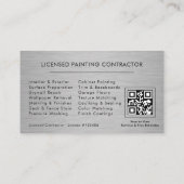 Geverifieerde Schilderaannemer QR Code Professione Visitekaartje (Achterkant)