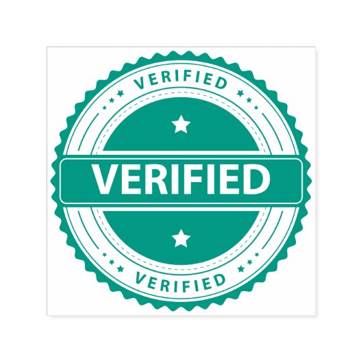 Geverifieerde Zelfinkt Rubber Stamp Zelfinktende Stempel (Design)