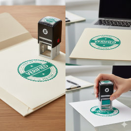 Geverifieerde Zelfinkt Rubber Stamp Zelfinktende Stempel