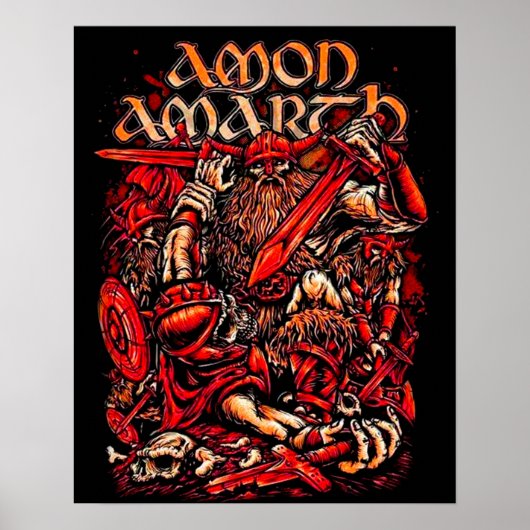 Geverminkte amon Amarth Best Gift for Fans Poster (Voorkant)