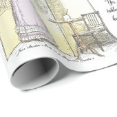 Gevervulde Dames, Jane Austen Pride & Prejudice Cadeaupapier (Rol Hoek)