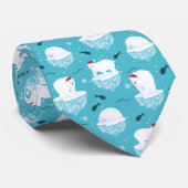 gevesdroogd kerstpolair beer-getild patroon stropdas (Opgerold)