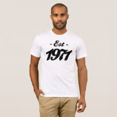gevestigde 1971 - verjaardag t-shirt (Voorkant volledig)