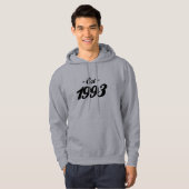 gevestigde 1993 - verjaardag hoodie (Voorkant volledig)