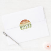 gevestigde Mannen Vrouwen met verbijstering Ronde Sticker (Envelop)