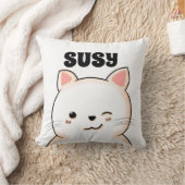 GEVESTIGDE NAAM KITTY CAT ART KINDER Kussens (Deken)