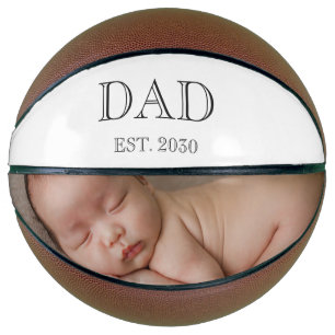 Gevestigde Nieuwe Vader Baby Foto Cadeau  Basketbal