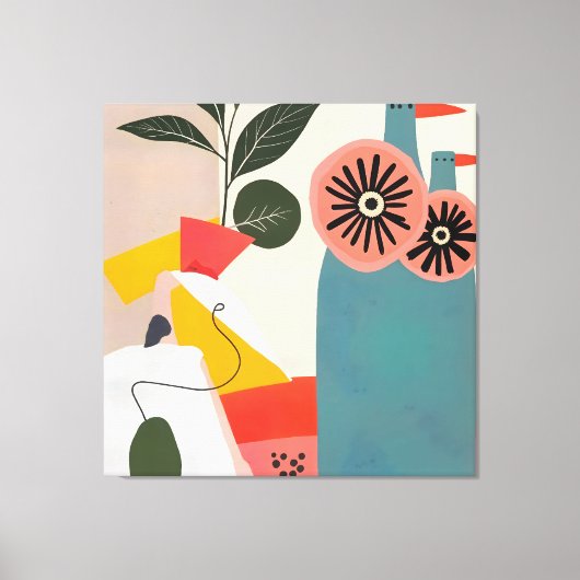 gevierd canvas afdruk (Voorkant)