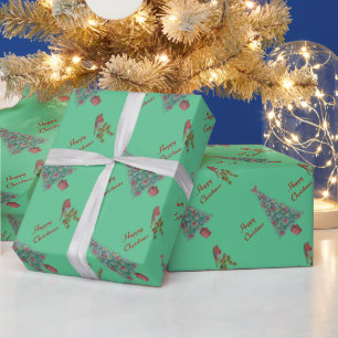 gevierd kerstboomval iy seizoen cadeaupapier