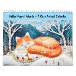 Gevilt Boskatten – Een Gezellige Dierenkalender Kalender