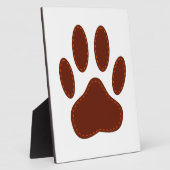 Gevilt Hond Pootafdruk Fotoplaat (Zijkant)