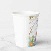 Gevist 1e verjaardagsfeest met taartversiering papieren bekers (Rechts)