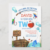 Gevist 2e Verjaardag Jongen O-vis-bondgenoot Kaart (Voorkant)