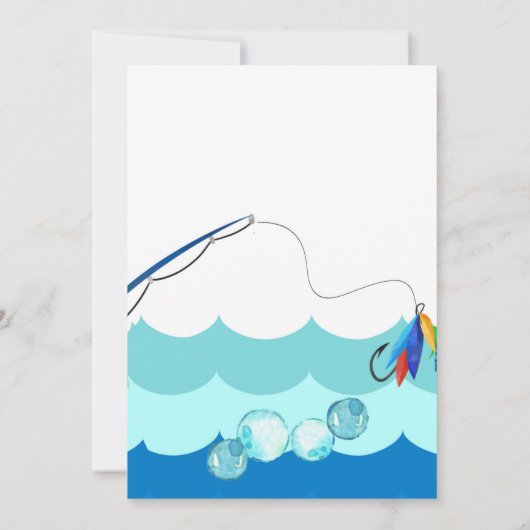 Gevist 2e Verjaardag Jongen O-vis-bondgenoot Kaart (Achterkant)